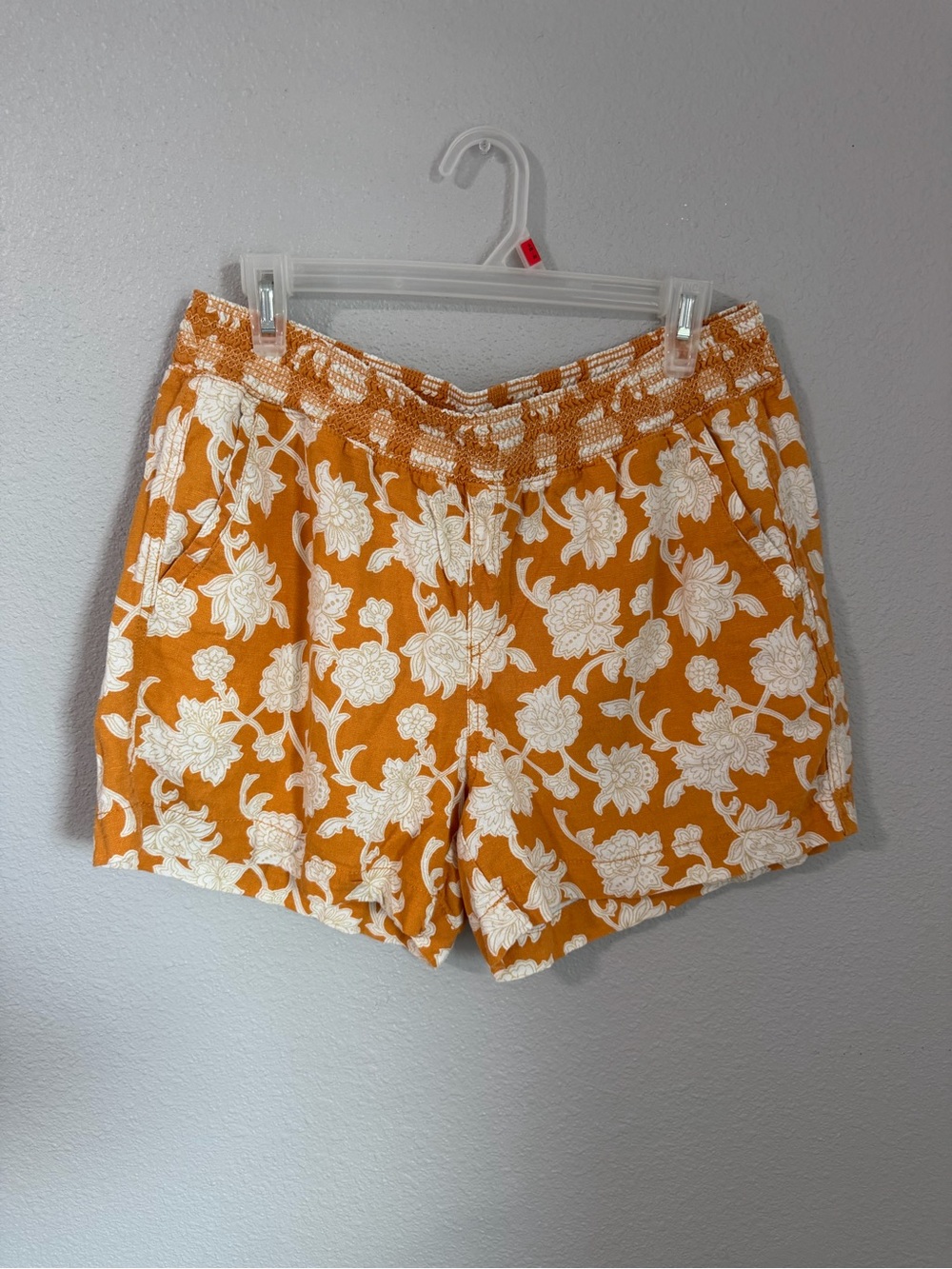Briggs New York Mustard Yellow and Cream High Waist Women’s Shorts
